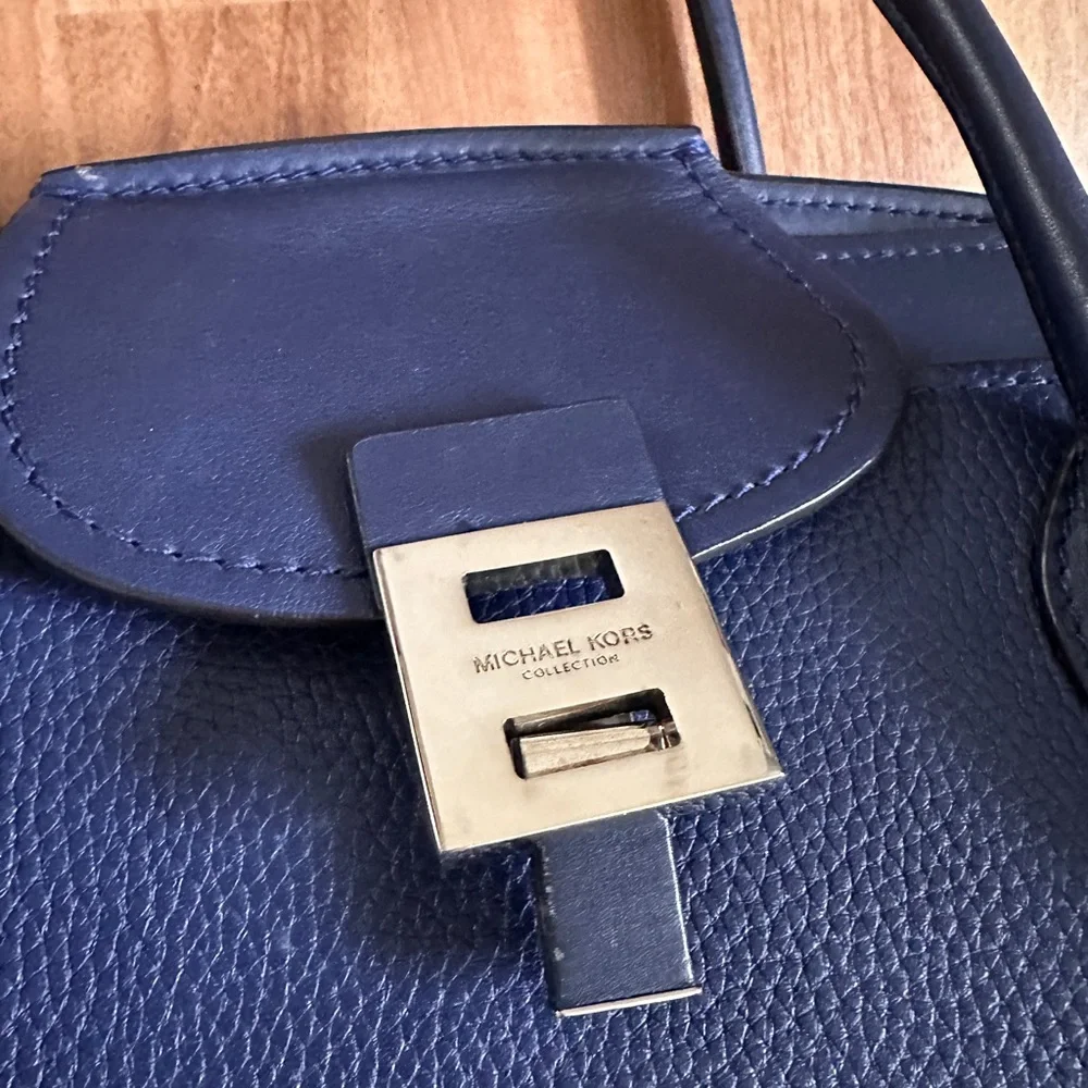 Michael Kors Collection Bancroft Medium Navy Blue - Picture 4 of 8
